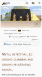 Mobile Screenshot of okmmetaldetectors.com